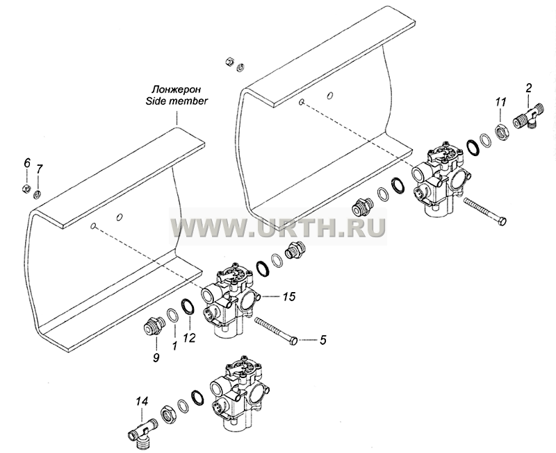 6520-3500042-41 Установка модуляторов АБС